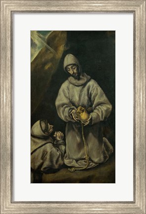 Framed Saint Francis in Meditation Print