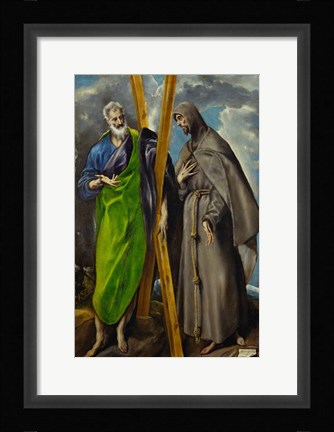 Framed Saint Andrew and Saint Francis Print