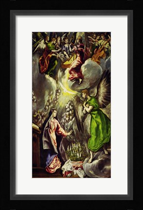 Framed Annunciation, 1570-1573 Print