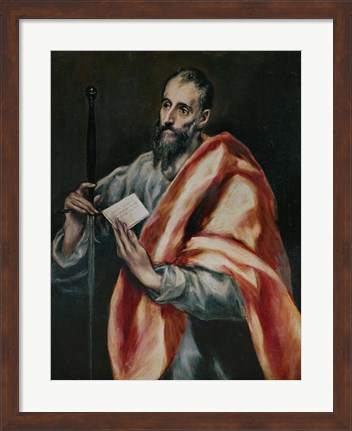Framed Saint Paul, the Apostle Print