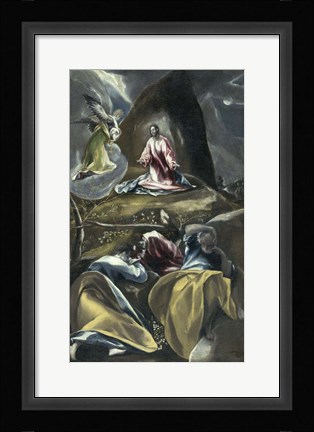 Framed Christ in the Garden of Olives Print
