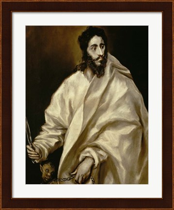 Framed Saint Bartholomew Print