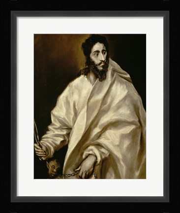 Framed Saint Bartholomew Print