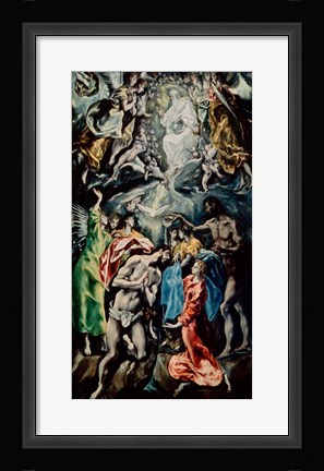 Framed Baptism of Christ Print