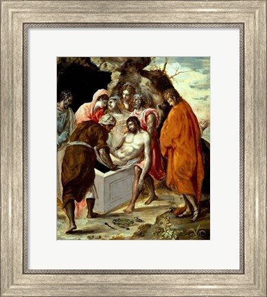 Framed Entombment of Christ Print