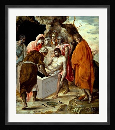 Framed Entombment of Christ Print