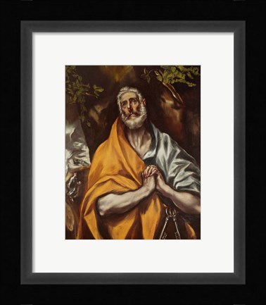 Framed Tears of Saint Peter Print