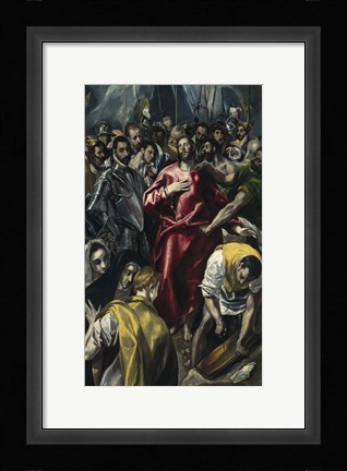 Framed Despoiling of Christ c. 1606-1608 Print