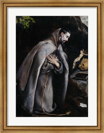 Framed Saint Francis of Assisi Print