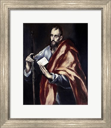 Framed Apostle Saint Paul, 1602-05 Print