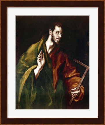 Framed Apostle Saint Thomas, 1602-05 Print