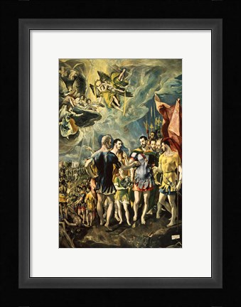Framed Martyrom of St Maurice and the Theban Legion 1580 Print