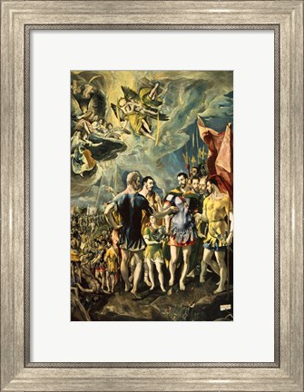 Framed Martyrom of St Maurice and the Theban Legion 1580 Print
