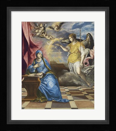 Framed Annunciation c. 1576 Print