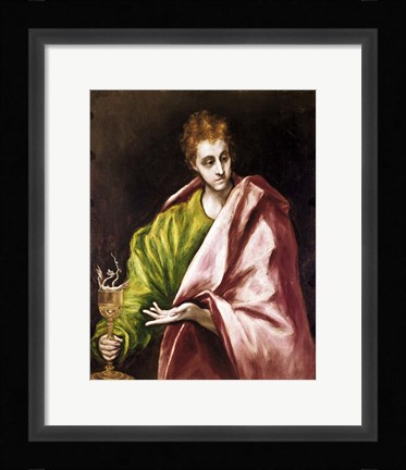 Framed Apostle Saint John the Evangelist Print