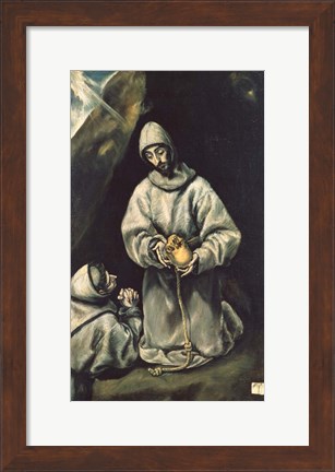 Framed Saint Francis of Assisi 1600 Print
