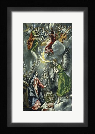 Framed Annunciation, c 1596-1600 Print