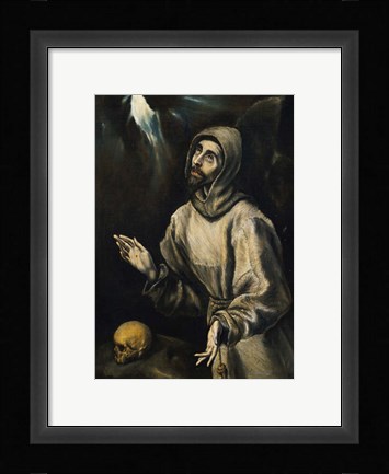 Framed St Francis Receiving the Stigmata Print