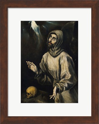 Framed St Francis Receiving the Stigmata Print