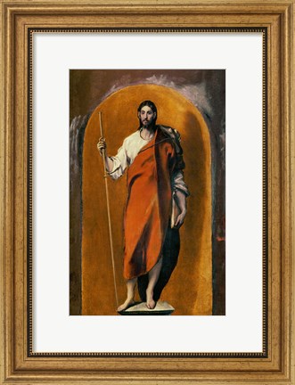 Framed Saint James, Apostle and Pilgrim Print