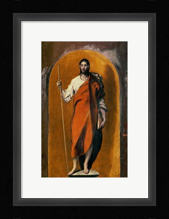 Framed Saint James, Apostle and Pilgrim Print