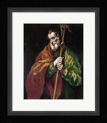 Framed Apostle Saint Thaddeus (Jude) Print