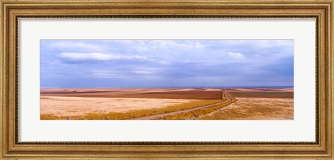 Framed Endless Wheat Fields, Montana Print