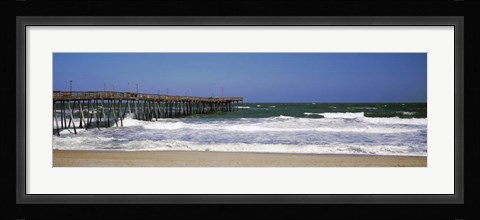 Framed Avalon Fishing Pier, Outer Banks, North Carolina Print