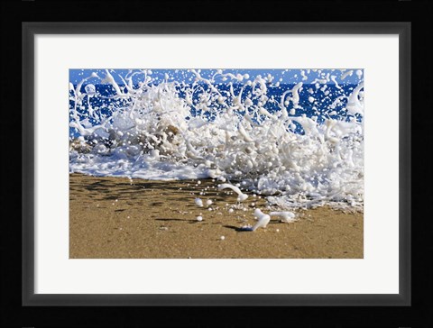 Framed Oahu Beach, Hawaii I Print