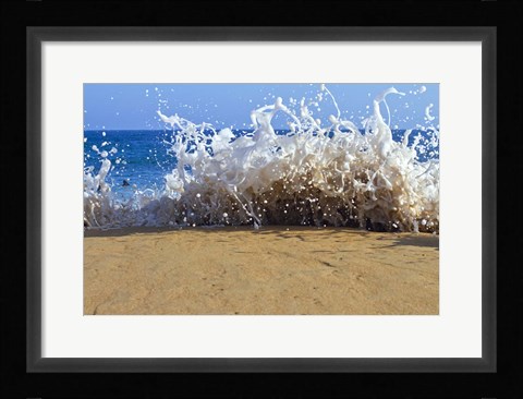 Framed Oahu Beach, Hawaii III Print