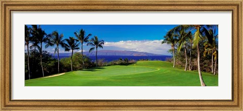 Framed Wailea Emerald Course, Maui, Hawaii Print
