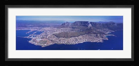 Framed Aerial View of Cape Town, South Africa Print