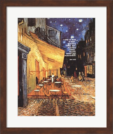 Framed Beautiful Things - Van Gogh Quote 2 Print