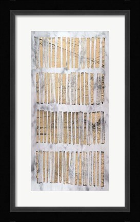 Framed Gilded Imprint III - Metallic Foil Print