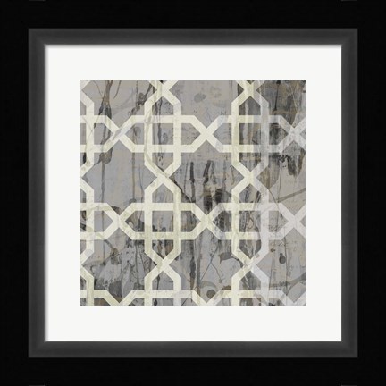 Framed Neutral Metric VI Print