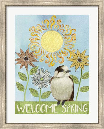 Framed Spring Welcome I Print