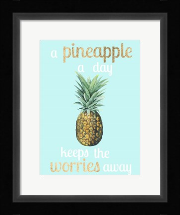 Framed Pineapple Life I Print