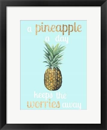 Framed Pineapple Life I Print