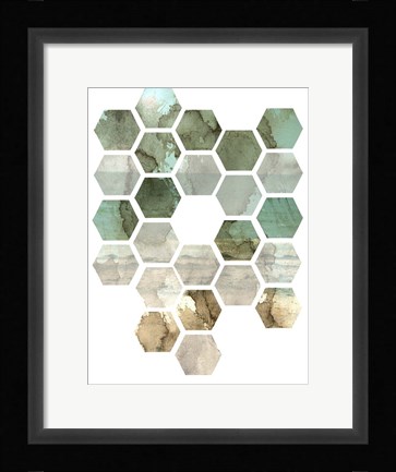 Framed Hexocollage II Print