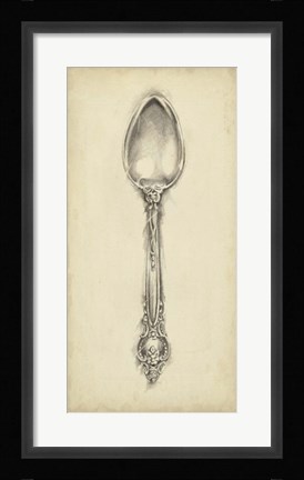 Framed Ornate Cutlery II Print