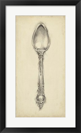 Framed Ornate Cutlery II Print
