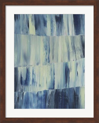 Framed Aurora Blues II Print