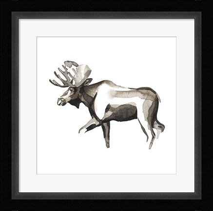 Framed Watercolor Woodland III Print