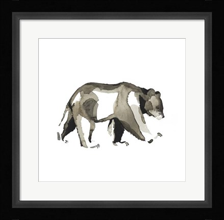 Framed Watercolor Woodland IV Print