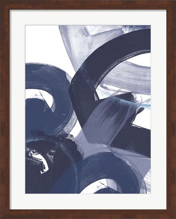 Framed Blue on Blue II Print