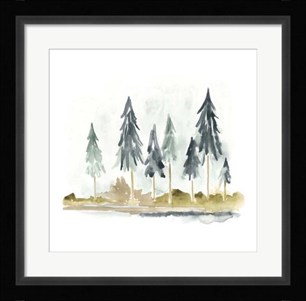 Framed Lake Shore II Print