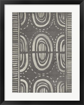 Framed Mudcloth Patterns II Print