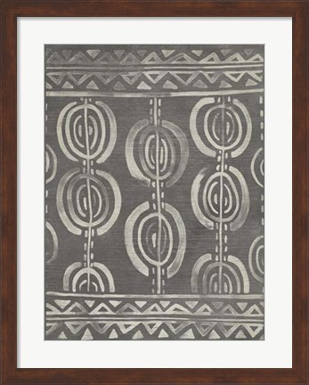 Framed Mudcloth Patterns IV Print