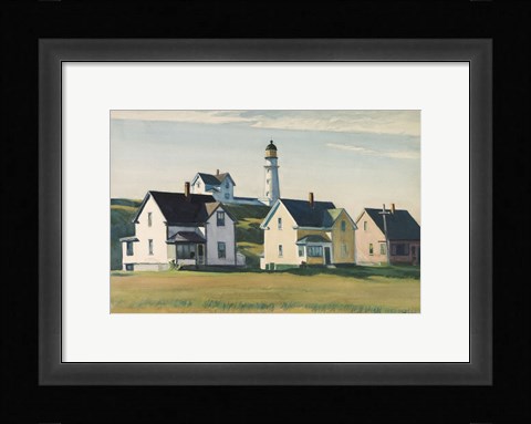 Framed Lighthouse Village (also known as Cape Elizabeth), 1929 Print