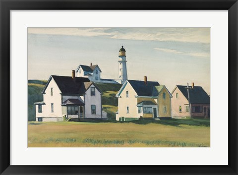 Framed Lighthouse Village (also known as Cape Elizabeth), 1929 Print